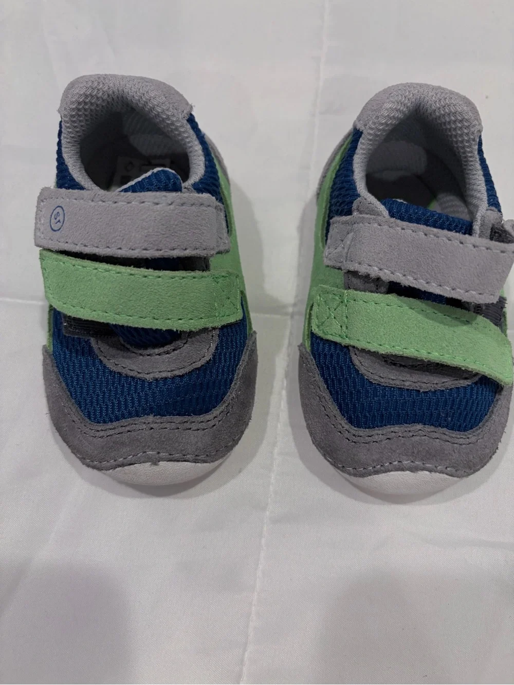 Stride Rite Blue & Green Baby Sneakers